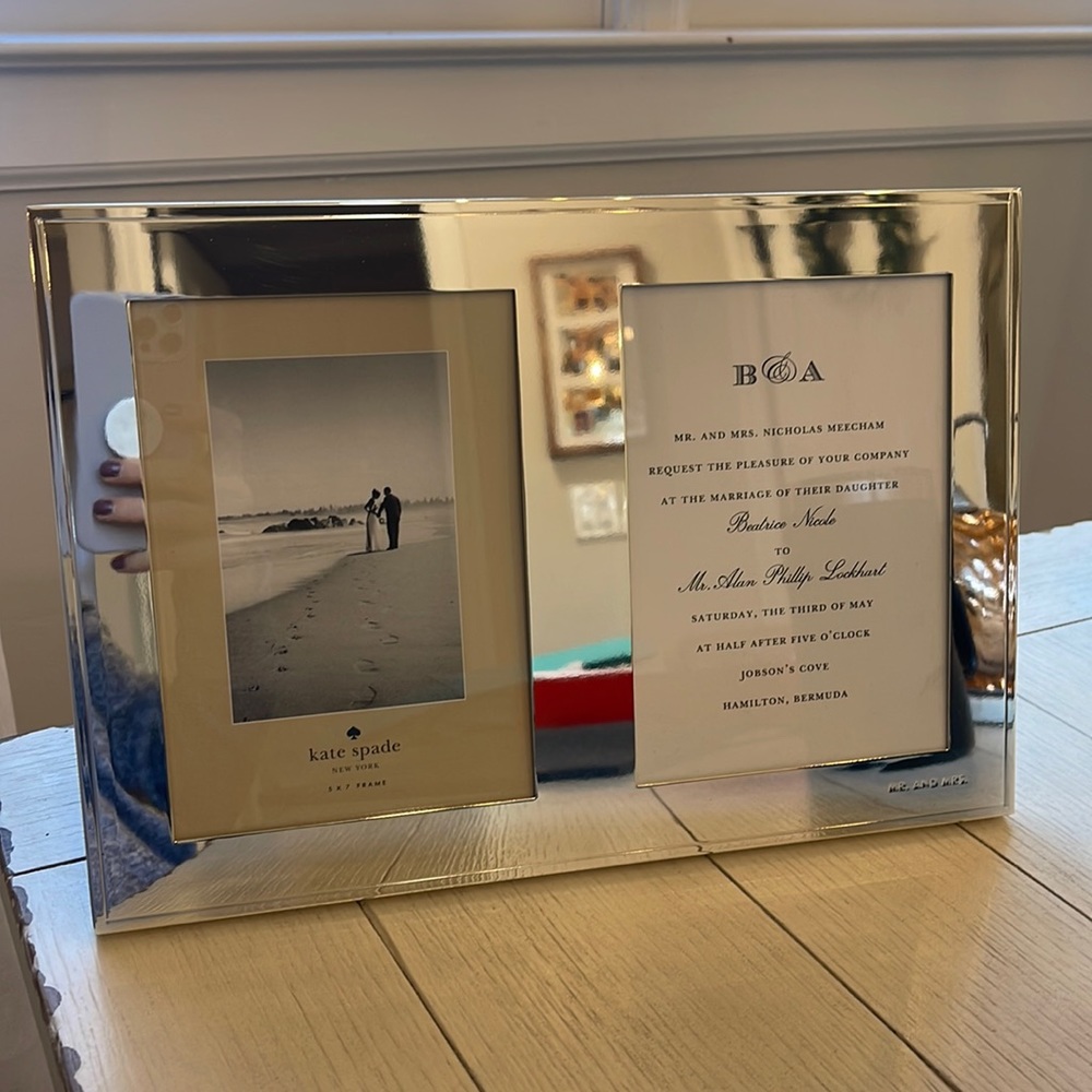 Kate Spade double 5x7 Frame